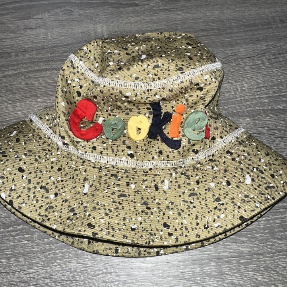 Cookies SF Bucket Hat Size S/M Brown Khaki Puffy Letters.